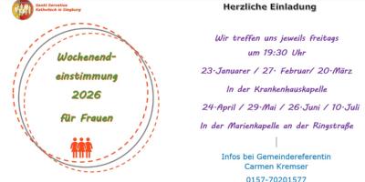 Wochenendeinstimmungsspaziergang 2026