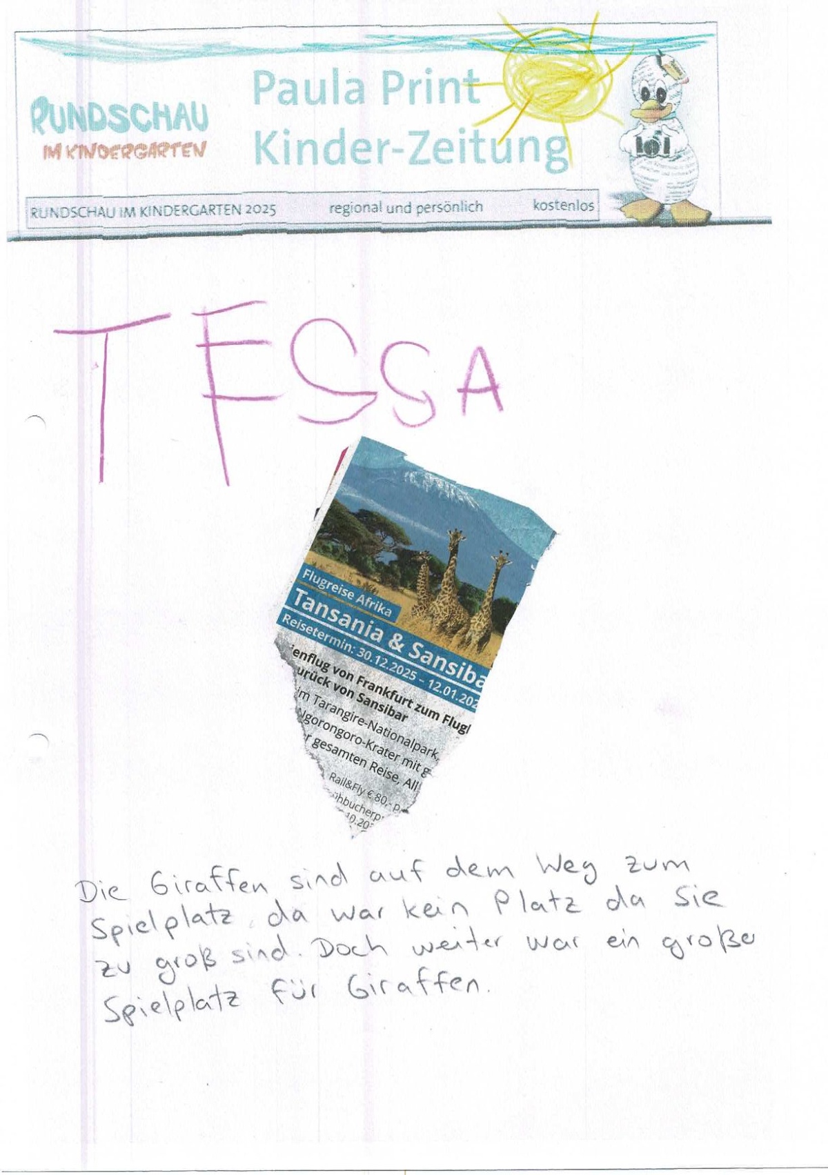 ZeitungsartikelKinder-1 (c) Heidi Schild