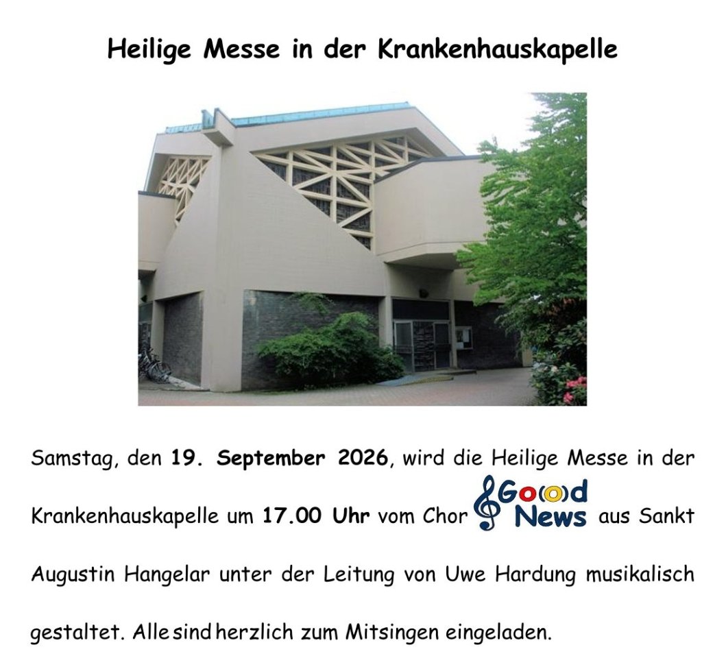 2026-09-19 - Ankündigung Gottesdienst mit dem Chor Go(o)d News in der Krankenhauskapelle-1 (c) Chor Go(o)d News