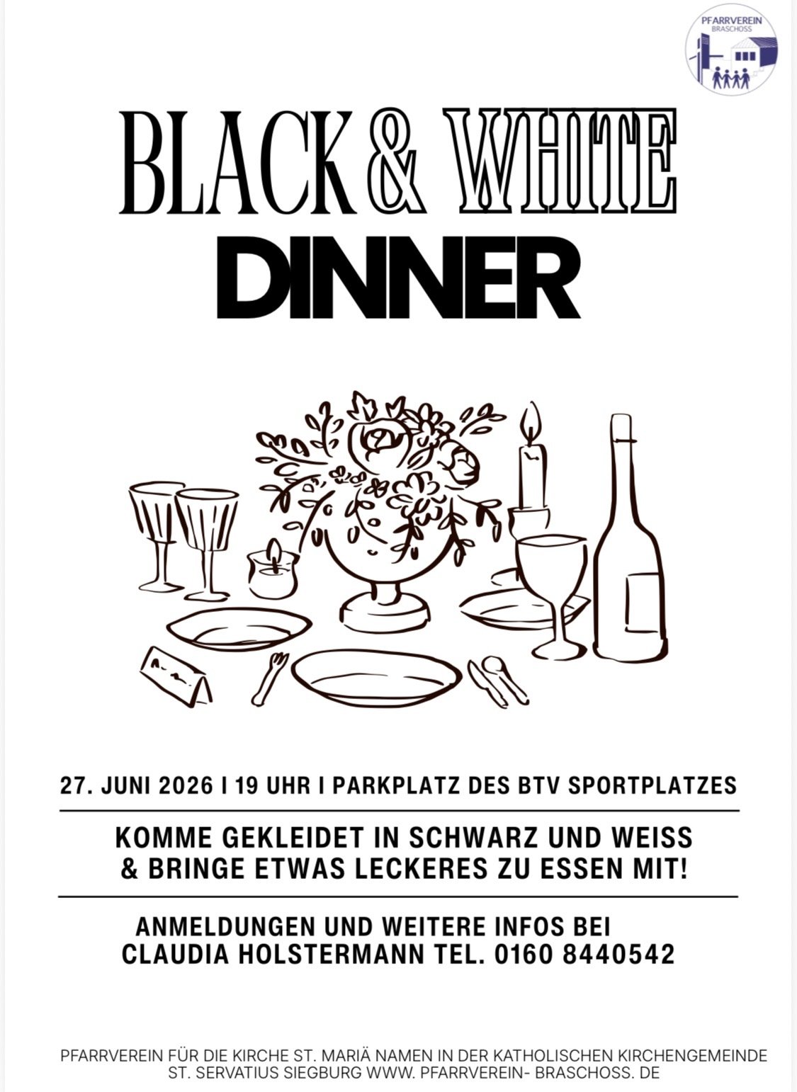 Black and white dinner (c) Christina Schmidt