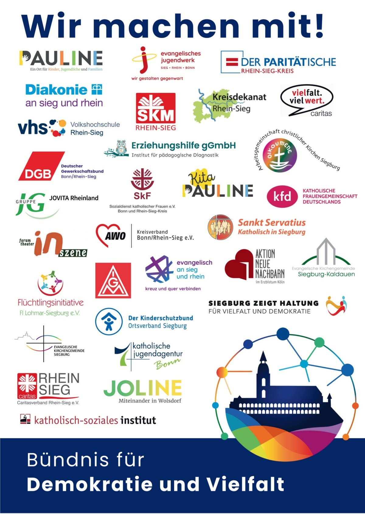 Buendnispartner-Logoplakat_Stand-07-2026 (c) Bündnis für Demokratie und Vielfalt