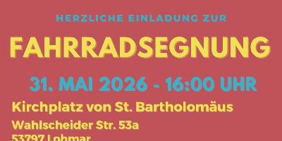 Fahrradsegnung 2026