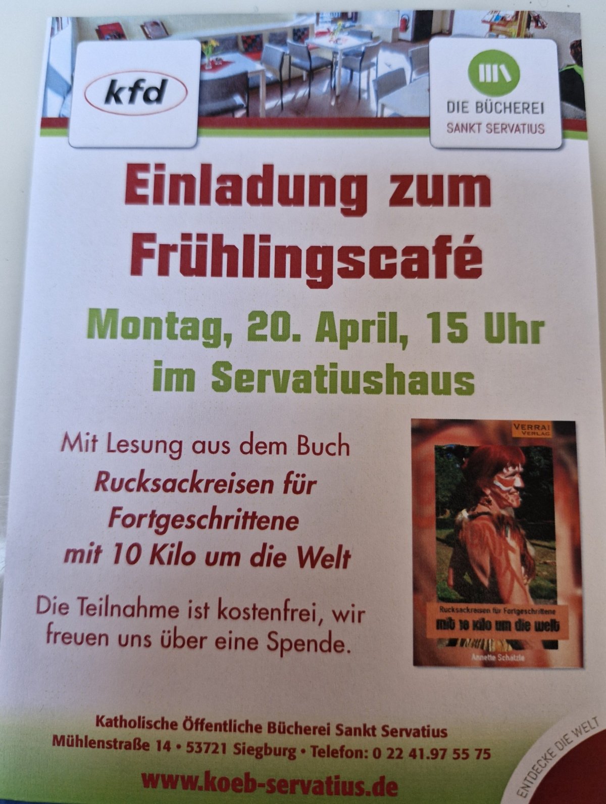 Frühlingscafe (c) Kath. Bücherei Siegburg