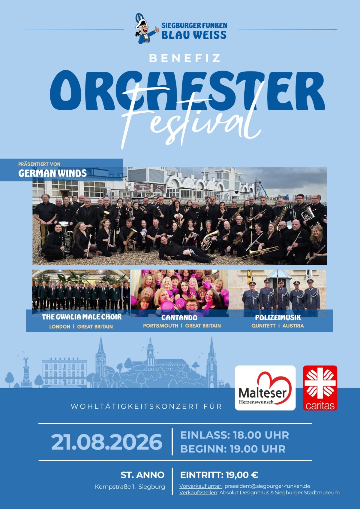German winds Konzert-1 (c) Siegburger Funken Blau Weiss