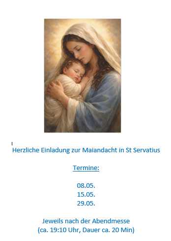 Maiandacht Sankt Servatius (c) Edith Joerissen