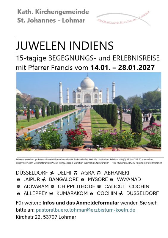Juwelen Indiens (c) Sankt Johannes Lohmar