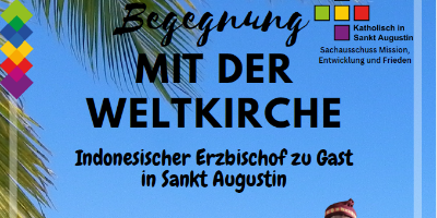 Begegnung mit der Weltkirche Plakat