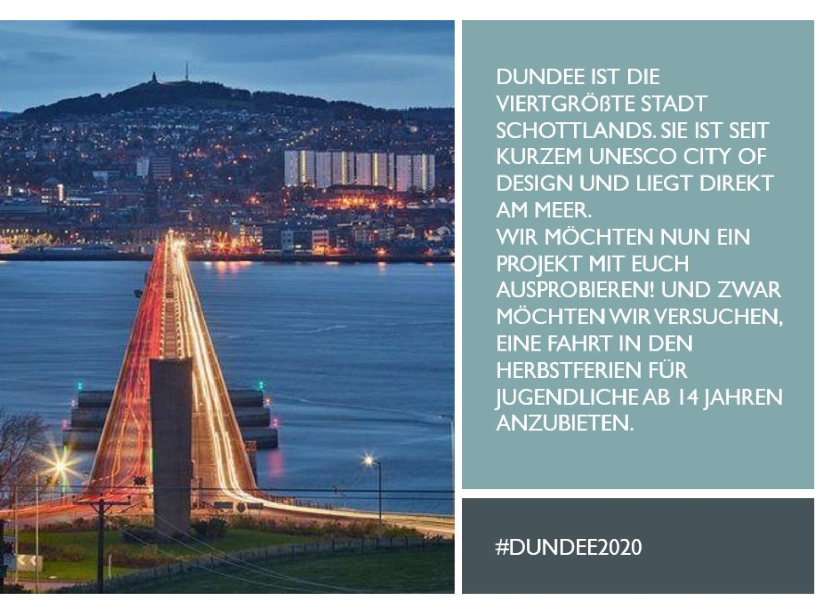 Die Einladung zu #Dundee2020 (c) Carolin Lohmeier