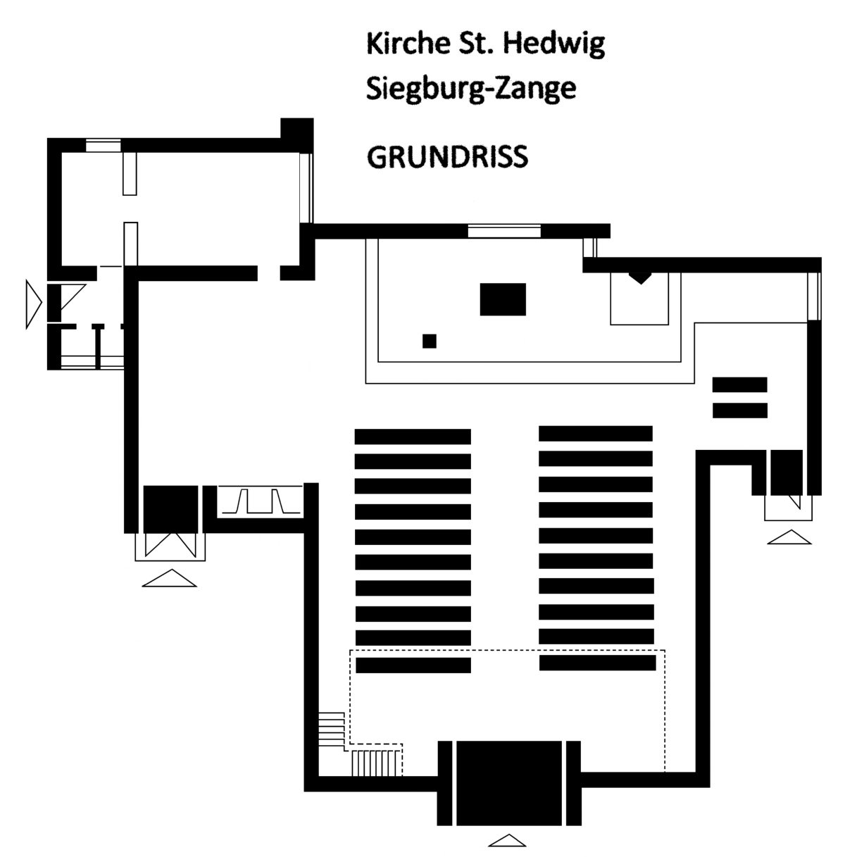 Grundriss_St-Hedwig_Zange_Heinz Josef Stommel