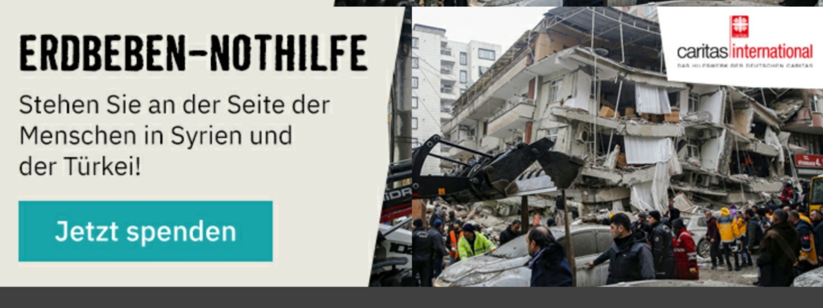 Erdbeben Spendenaktion (c) Caritas international