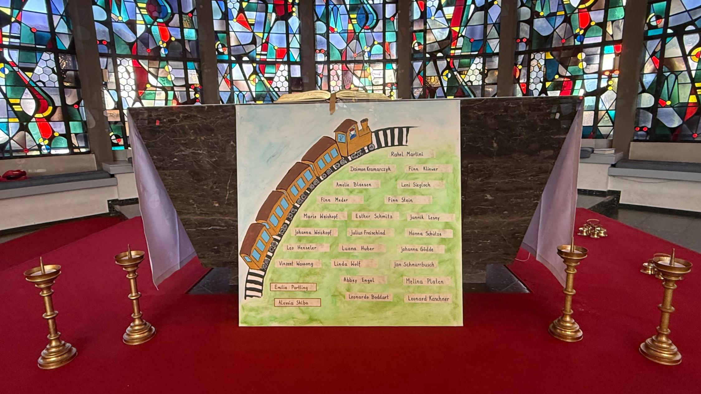 Zug der Erstkommunion Familienmesse