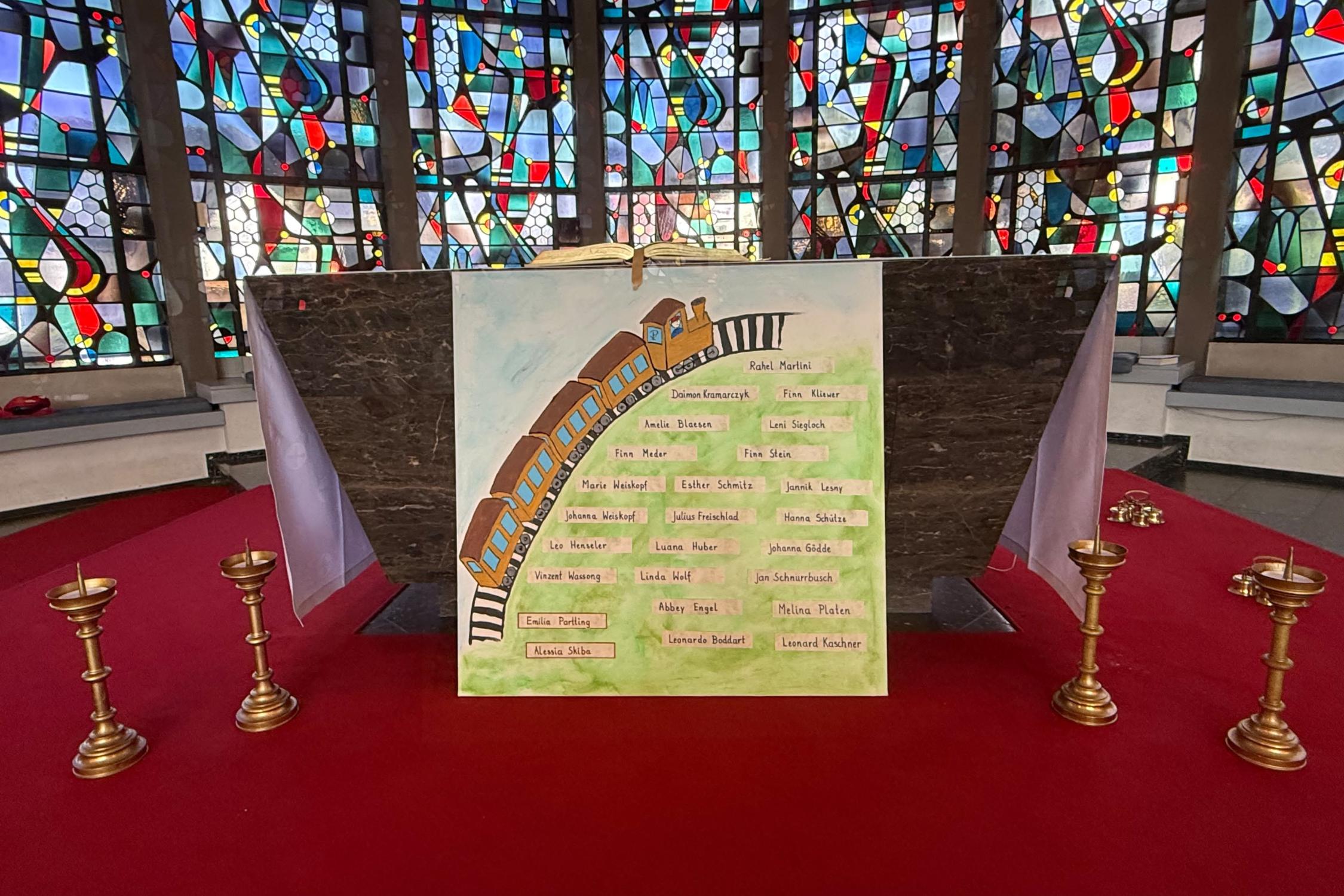 Zug der Erstkommunion Familienmesse
