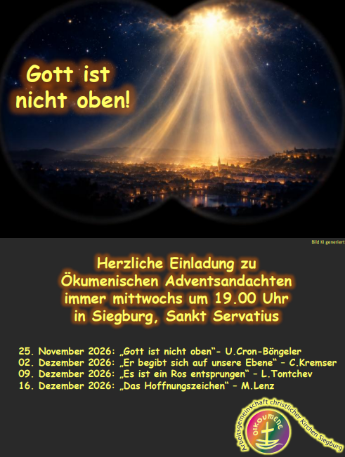 Oekumenische Adventsandachten Plakat