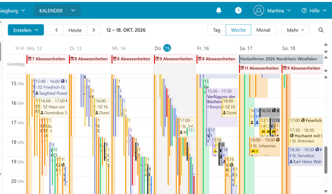 Screenshot ChurchDesk Nachmittag